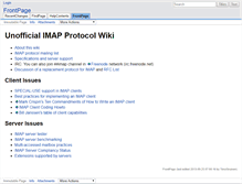 Tablet Screenshot of imapwiki.org